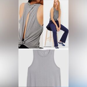 2 Gapfit Breathe High Neck Open Back Tie Tank bundle